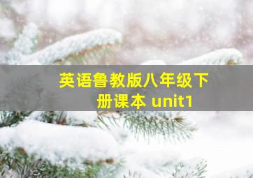 英语鲁教版八年级下册课本 unit1